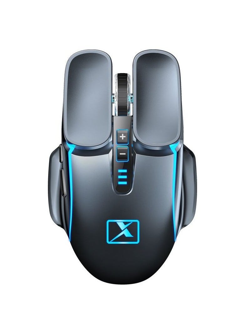 Rechargeable Wireless Mechanical Mouse, Suitable for Laptops, Desktops, and Gaming Operations
