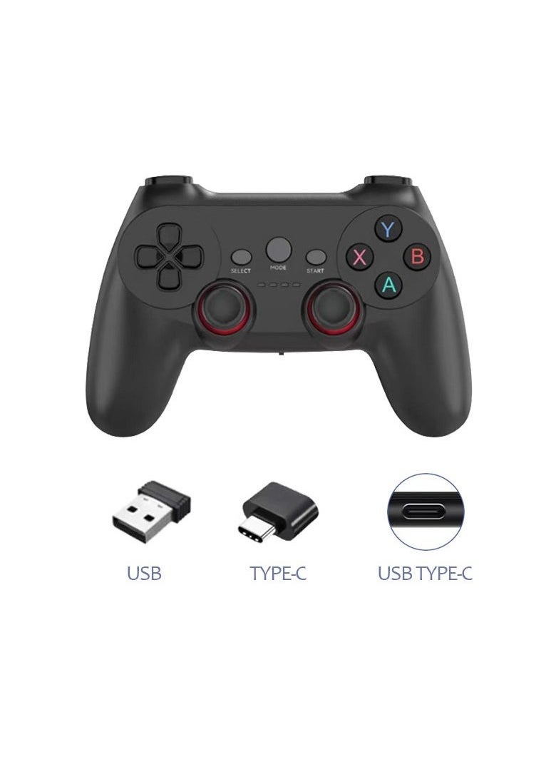 2.4G Wireless Controller, Wireless Joysticks, With Rechargeable Batteries, For PCs, Consoles, Mobile Devices