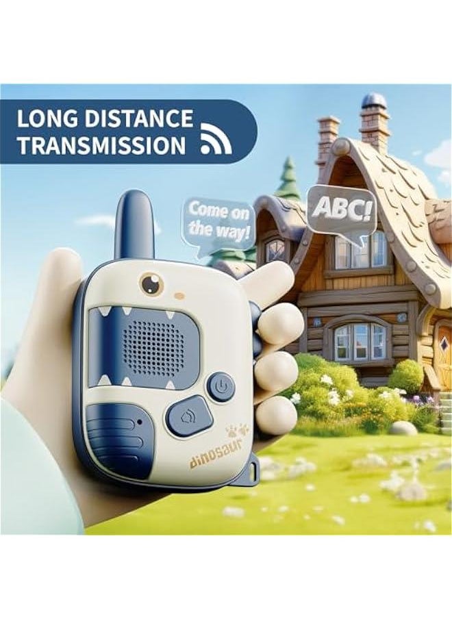 Kids Walkie Talkies Toys for Boys:Dinosaur Toys 2 Pack Birthday Gifts for 3 4 5-7 8 Year Old Boys Toys for 4 5 6 7 8-10 Year Old Camping Outdoor Games, Stocking Stuffers for Boys Girls