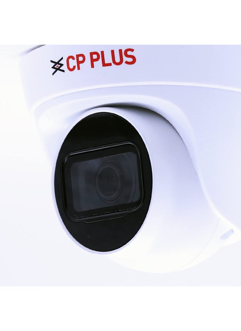 CP PLUS 2MP Full HD IR Network Dome Camera - 30Mtr | 3.6mm Fixed Lens | nstastream and H.264+ Dual-Stream encoding | IR Range of 30 Mtrs, IP67 | Support Built-in Mic - CP-UNC-DA21PL3C-V3