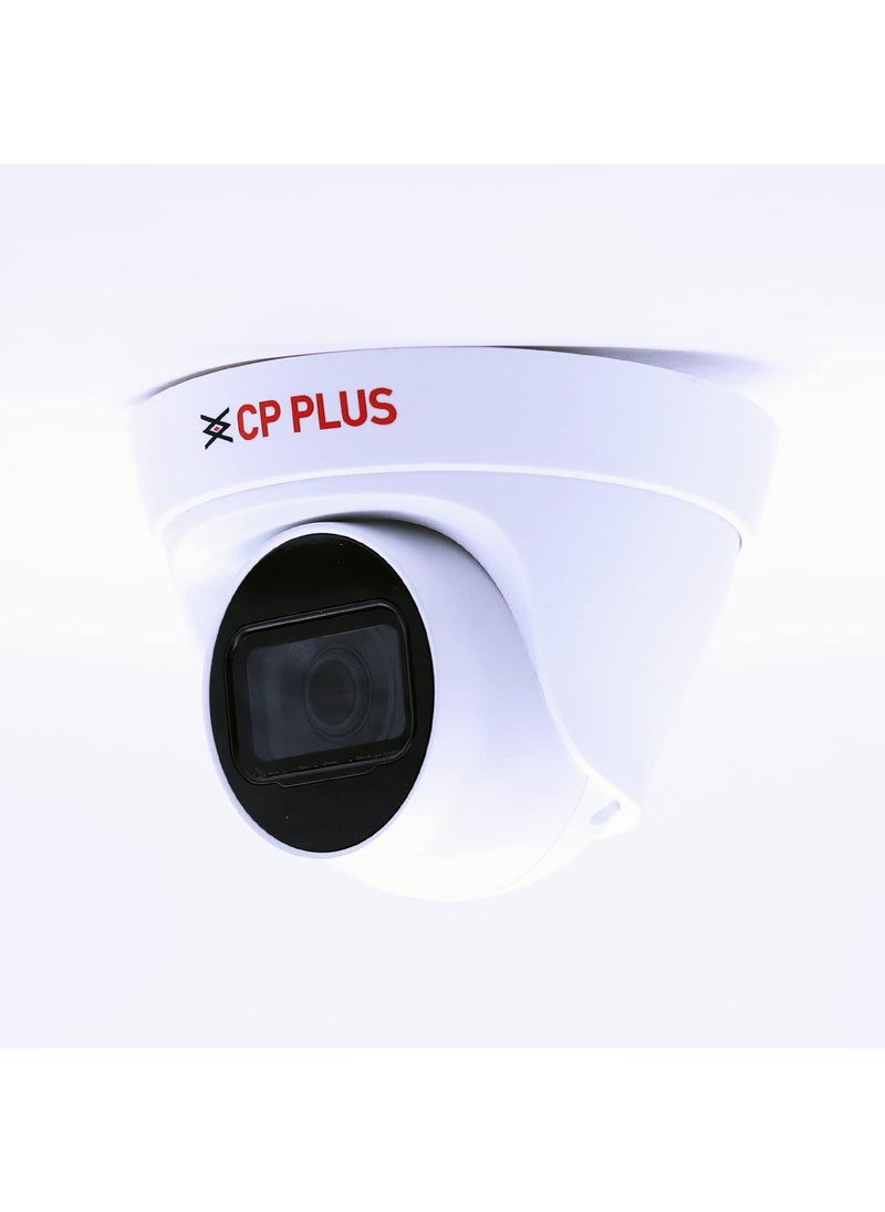 CP PLUS 2MP Full HD IR Network Dome Camera - 30Mtr | 3.6mm Fixed Lens | nstastream and H.264+ Dual-Stream encoding | IR Range of 30 Mtrs, IP67 | Support Built-in Mic - CP-UNC-DA21PL3C-V3
