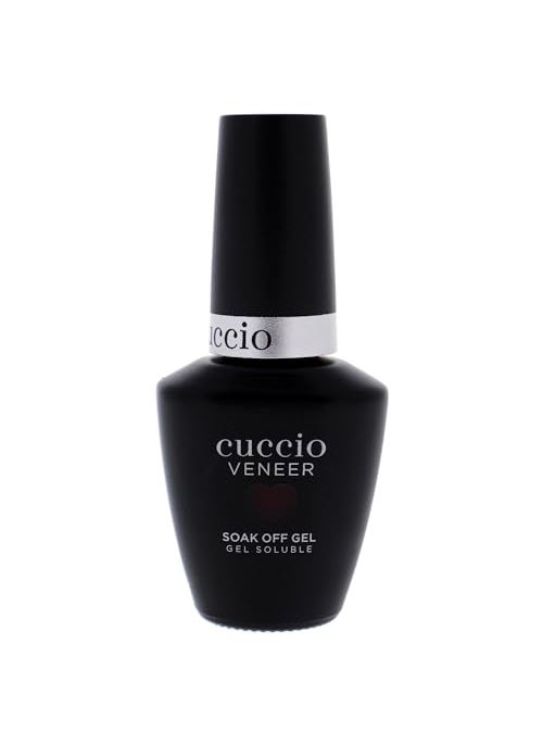 Cuccio - Veneer Gel Nail Polish - Beijing Night Glow - Soak Off Lacquer for Manicures & Pedicures, Full Coverage - Long Lasting, High Shine - Cruelty, Gluten, Formaldehyde & Toluene Free - 0.43 oz, beijing night glow - red (I0098237)