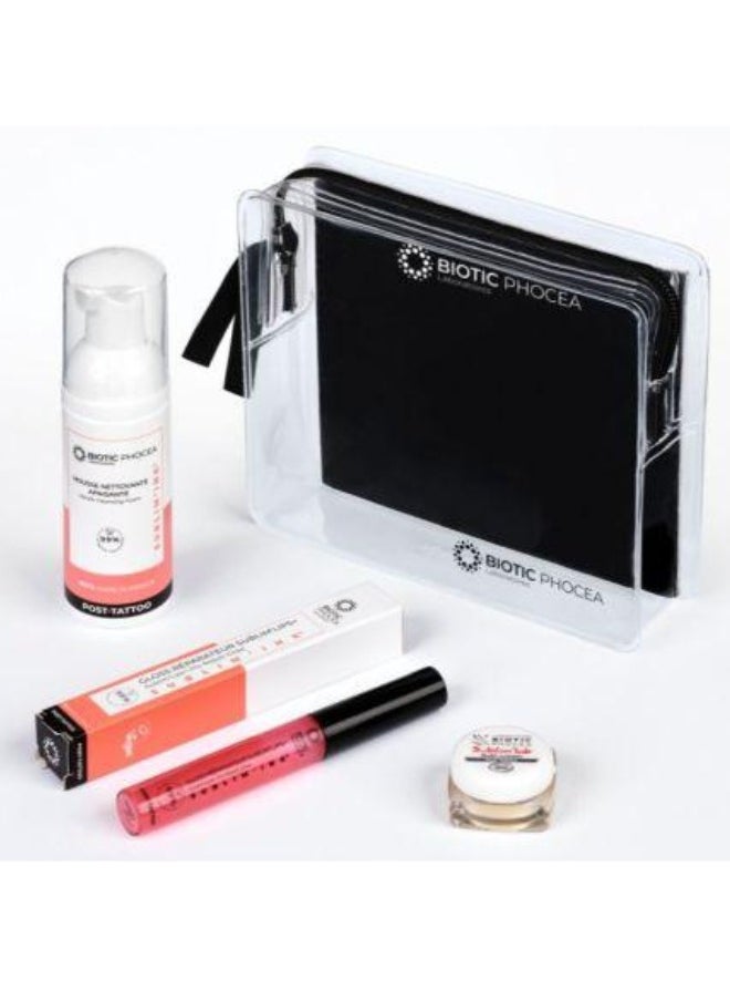 Sublim’INK® Trio – Post-Pigmentation Foam, Nutri-Cream & Lip Gloss + Travel Pouch