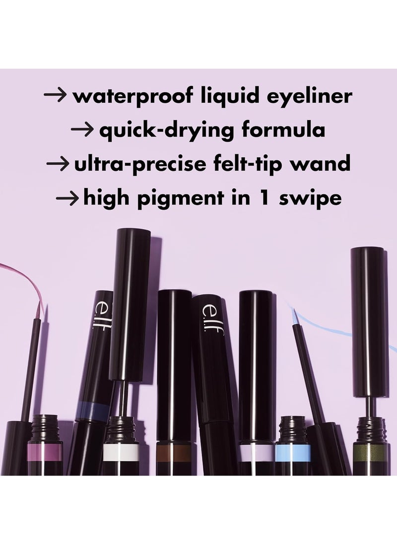 h2o proof inkwell eyeliner pen high-pigment waterproof liquid eyeliner matte finish vegan cruelty-free Caffeinated