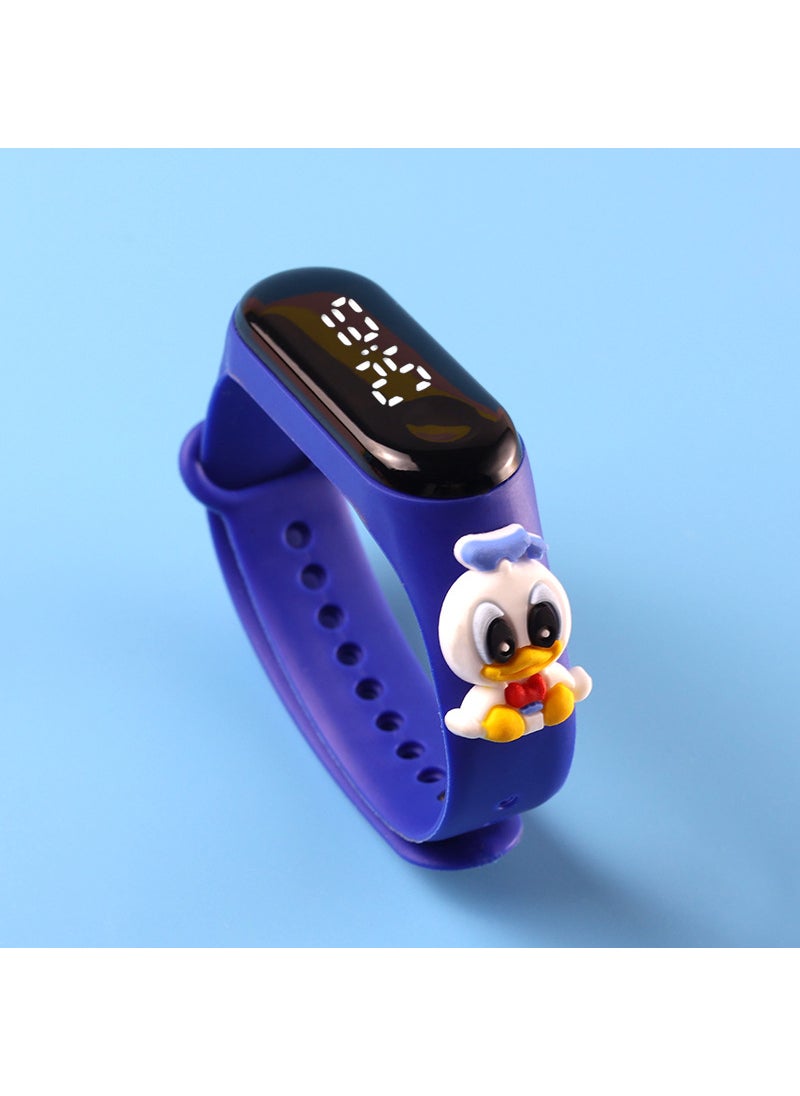 Kids Cartoon LED Watch Waterproof Touch Yellow Pikachu