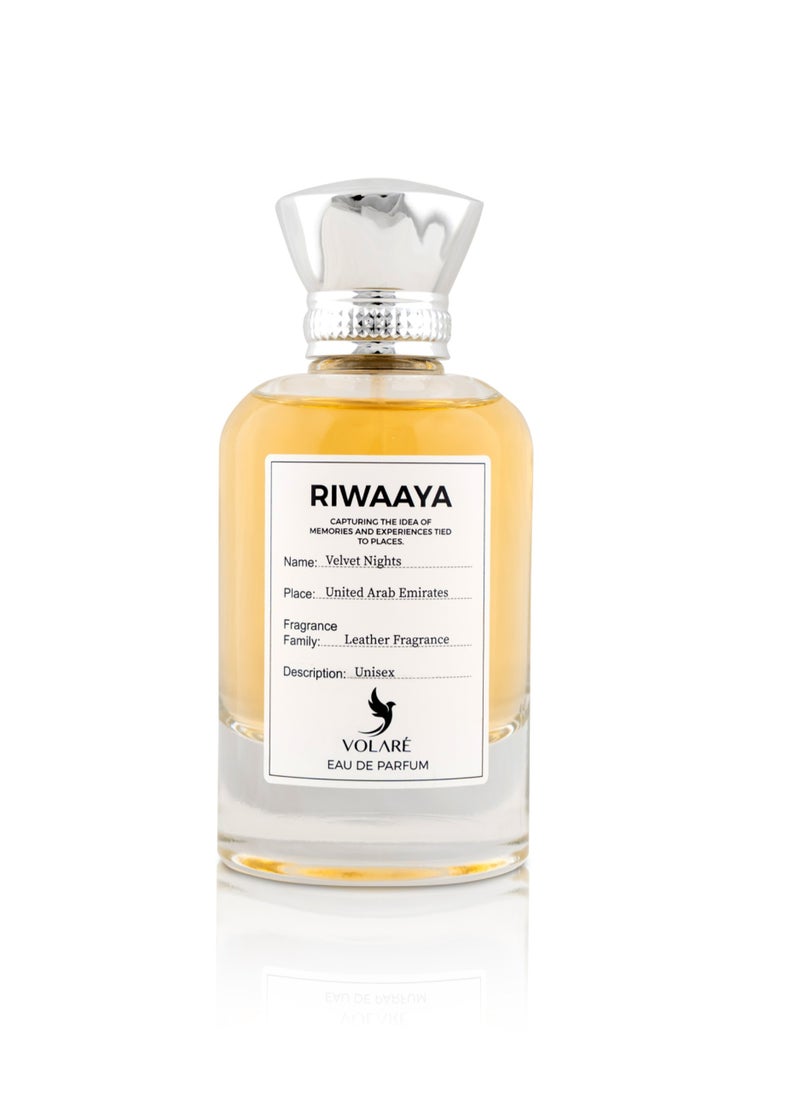 Riwaaya Velvet Nights | A Bold Fusion of Pink Pepper,  & Warm Vanilla Woods | Eau de Parfum - 100ml