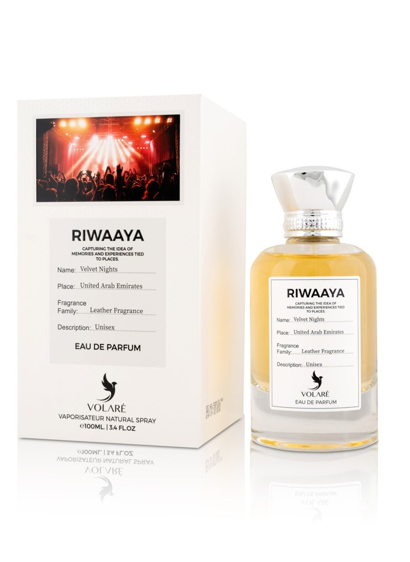 Riwaaya Velvet Nights | A Bold Fusion of Pink Pepper,  & Warm Vanilla Woods | Eau de Parfum - 100ml