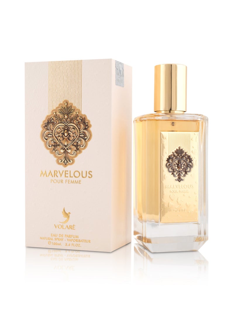 Marvelous Pour Femme EDP - 100ml | A Luscious Blend of Lemon Candy, Vanilla & Milk Notes