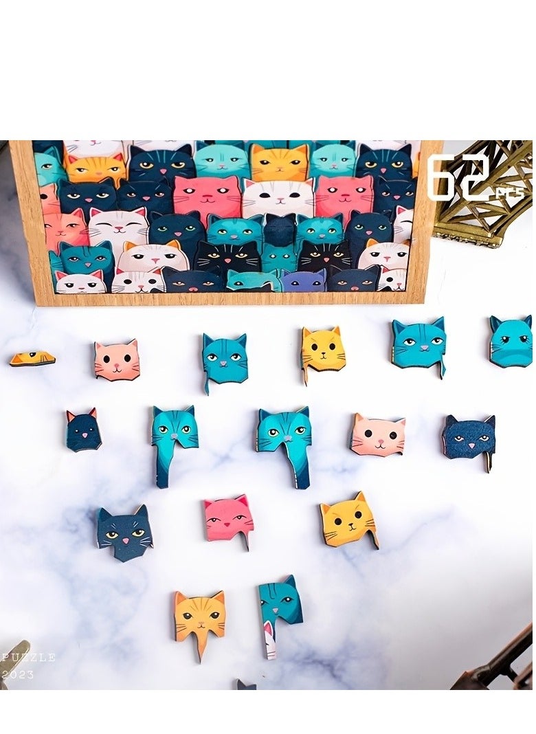 Ultra-Challenging Square Jigsaw Puzzle - Mixed Colors, Adhesive Board Material, Perfect for Adults u0026 Youngsters
