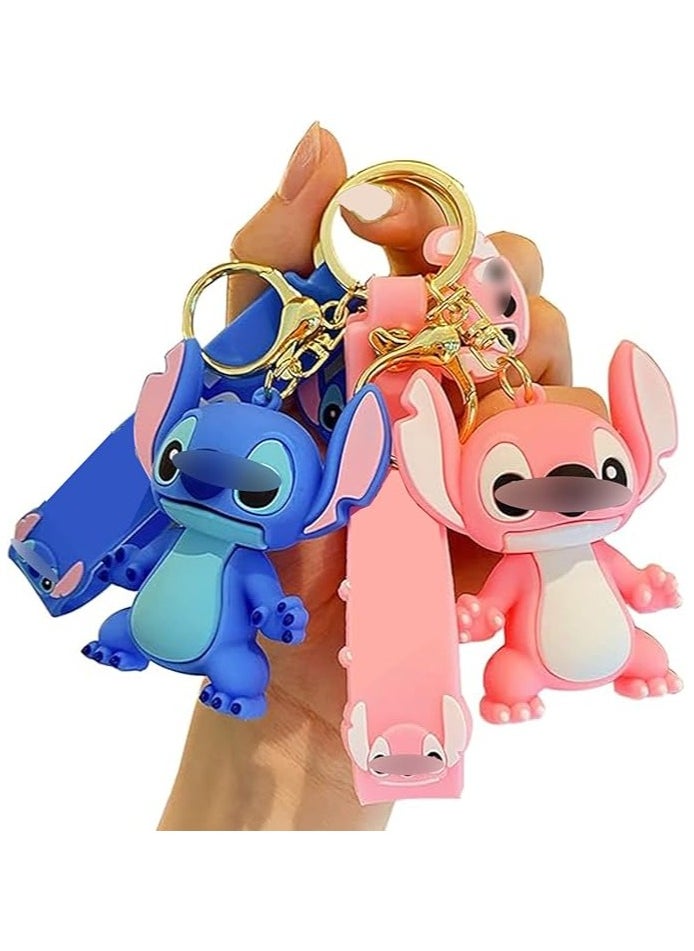 toy keychain for kids party stitch style pack of 12