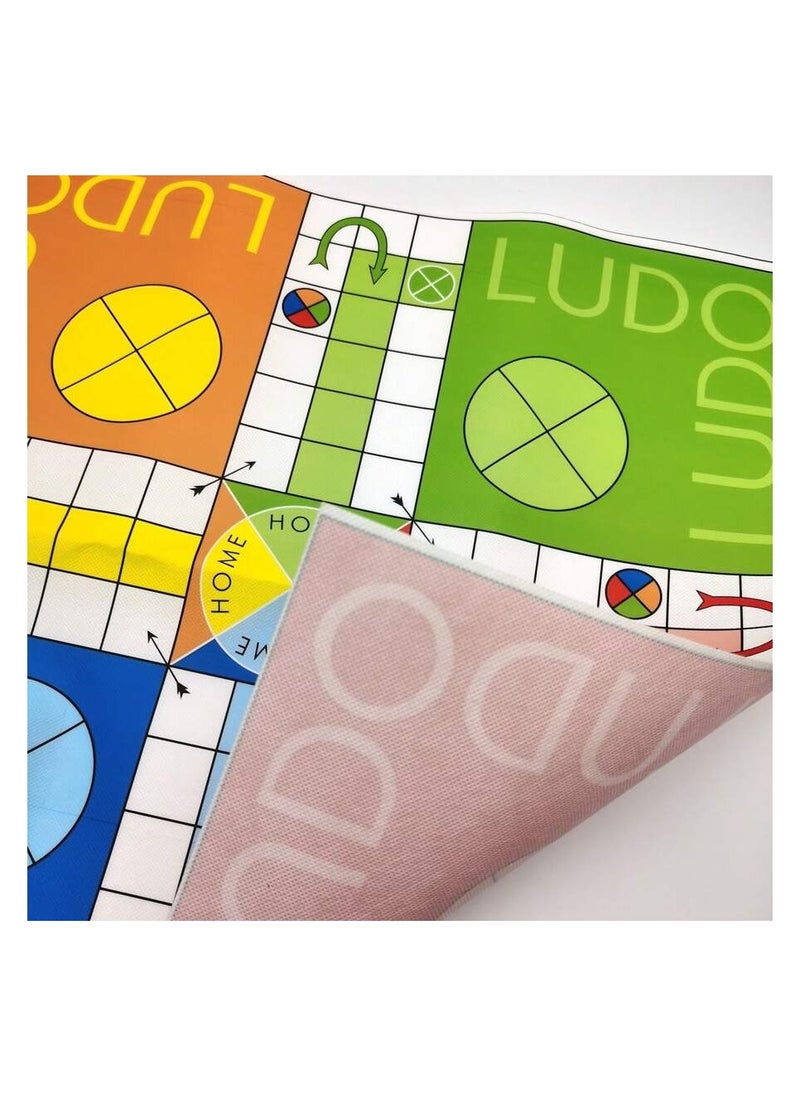 Ludo Board Game Set for 6+ Years Kids Adults, Indoor Ludo Board Game, Travel Strategy Dice Game for 4 Players, Classic Family Board Games