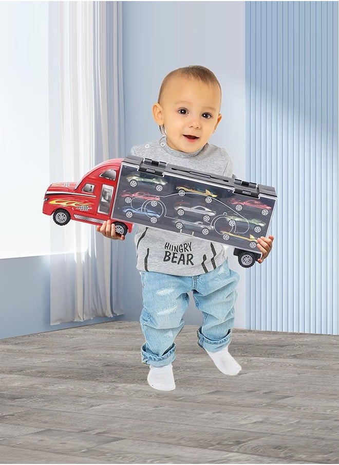 9-Piece Deluxe Cars Toy Set: A Great Birthday Gift Idea for Kids, Party Favor Toy Cars Suitable for Boys and Girls,car toys,kids toys,gift toys,toys for boys(Red)