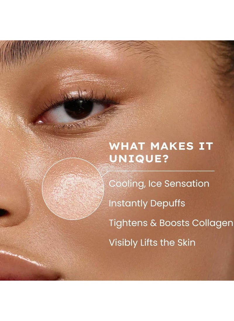 Ice Dunk Cooling Face Mask with 31% Skin Cooling Actives | 3% Caffeine for Skin Firming, De-puff & Pore Minimizing | Collagen Boost Cryo theraphy For Glowing Skin- 50gm