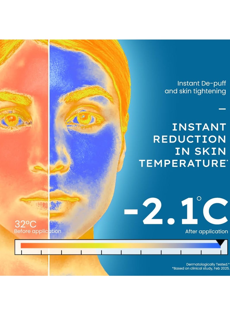 Ice Dunk Cooling Face Mask with 31% Skin Cooling Actives | 3% Caffeine for Skin Firming, De-puff & Pore Minimizing | Collagen Boost Cryo theraphy For Glowing Skin- 50gm