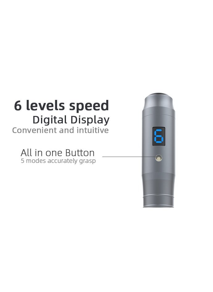 Ultima Professional Microneedling For Skin Care Tool Kit for Face and Body-Silver