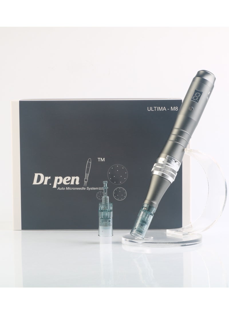 Ultima Professional Microneedling For Skin Care Tool Kit for Face and Body-Silver