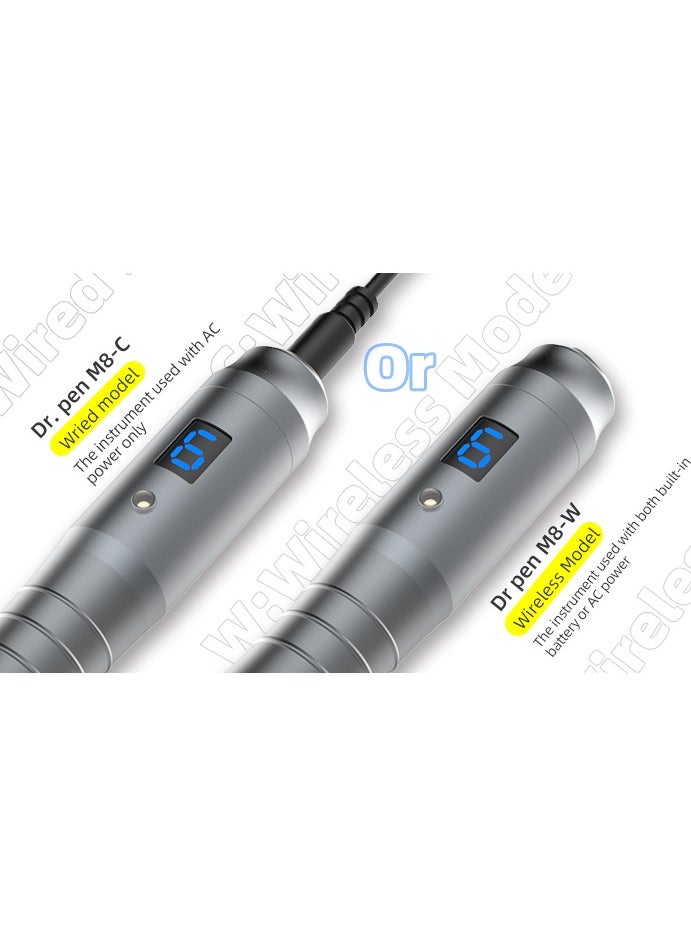 Ultima Professional Microneedling For Skin Care Tool Kit for Face and Body-Silver
