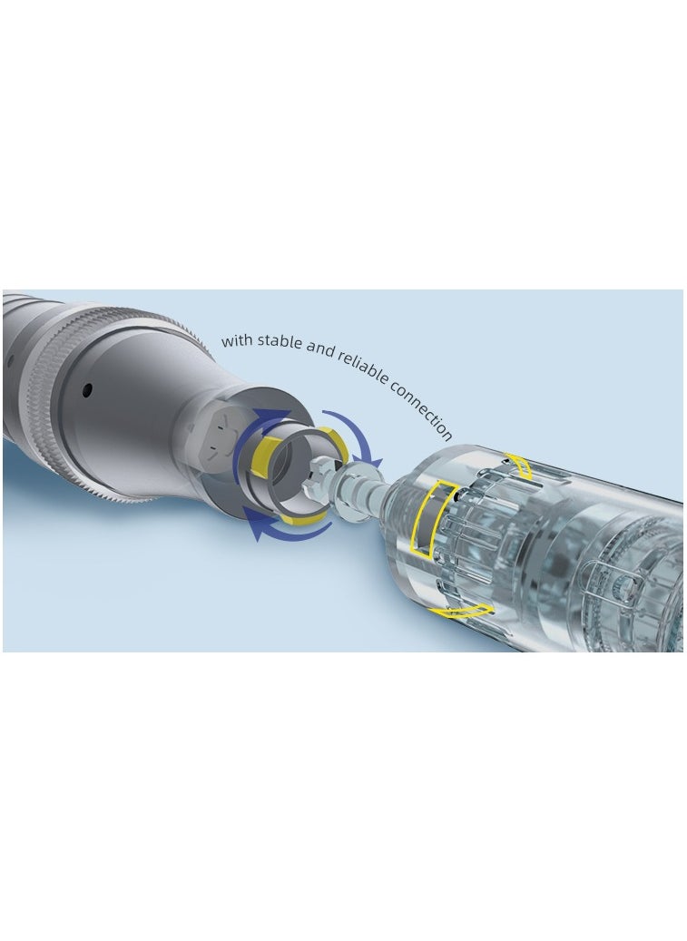 Ultima Professional Microneedling For Skin Care Tool Kit for Face and Body-Silver