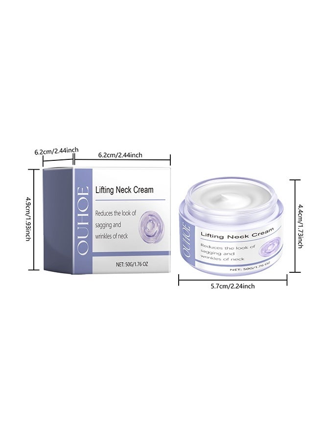 Lifting Neck Cream, Neck Tightening and Lifting Cream, Effective Anti Wrinkle Creams, Reduce Double Chin, Firm Sagging Skin 50g