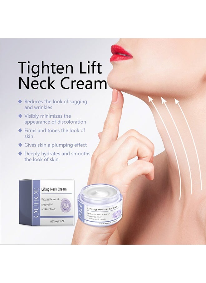 Lifting Neck Cream, Neck Tightening and Lifting Cream, Effective Anti Wrinkle Creams, Reduce Double Chin, Firm Sagging Skin 50g