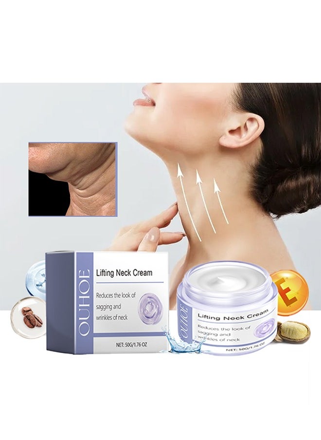 Lifting Neck Cream, Neck Tightening and Lifting Cream, Effective Anti Wrinkle Creams, Reduce Double Chin, Firm Sagging Skin 50g