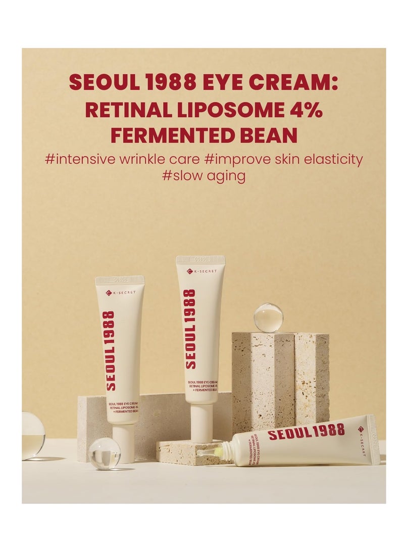 K-SECRET SEOUL 1988 Eye Cream : Retinal Liposome 4% + Fermented Bean