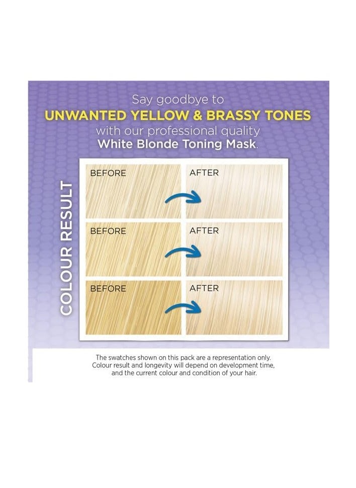 Colour Freedom Blonde Anti Yellow Toner Mask Semi Permanent Conditioning Treatment Neutralises Yellow and Brassy Tones for Naturally Light Bleached Grey and Coloured Hair 150ml