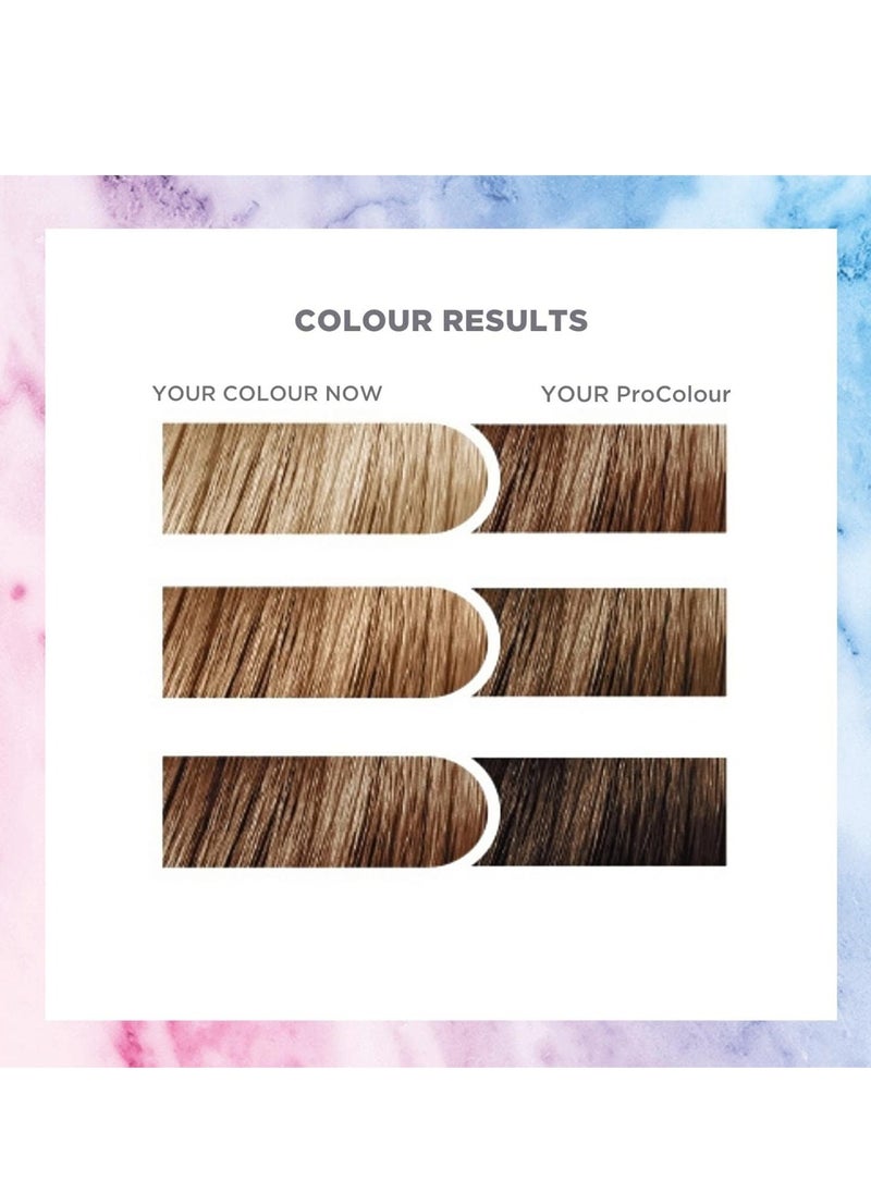 ProColour Brown 5.0 Permanent Hair Colour Ammonia Free Hair Dye for Full Grey Coverage Shine and Colour Retention with Brazil Nut Oil