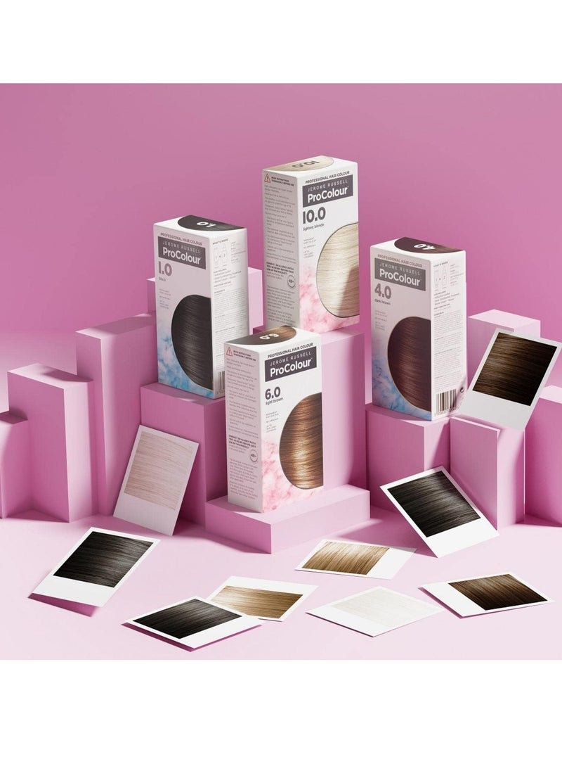 ProColour Dark Blonde 7.0 Permanent Hair Colour Ammonia Free Hair Dye for Full Grey Coverage Shine and Colour Retention with Brazil Nut Oil