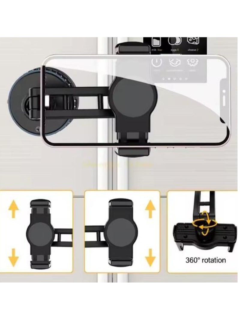 Vacuum Suction Phone Holder, Strong Wall and Desk Mount with Adjustable 360° Rotation, No Damage, Universal Phone Stand for home, office, cars
