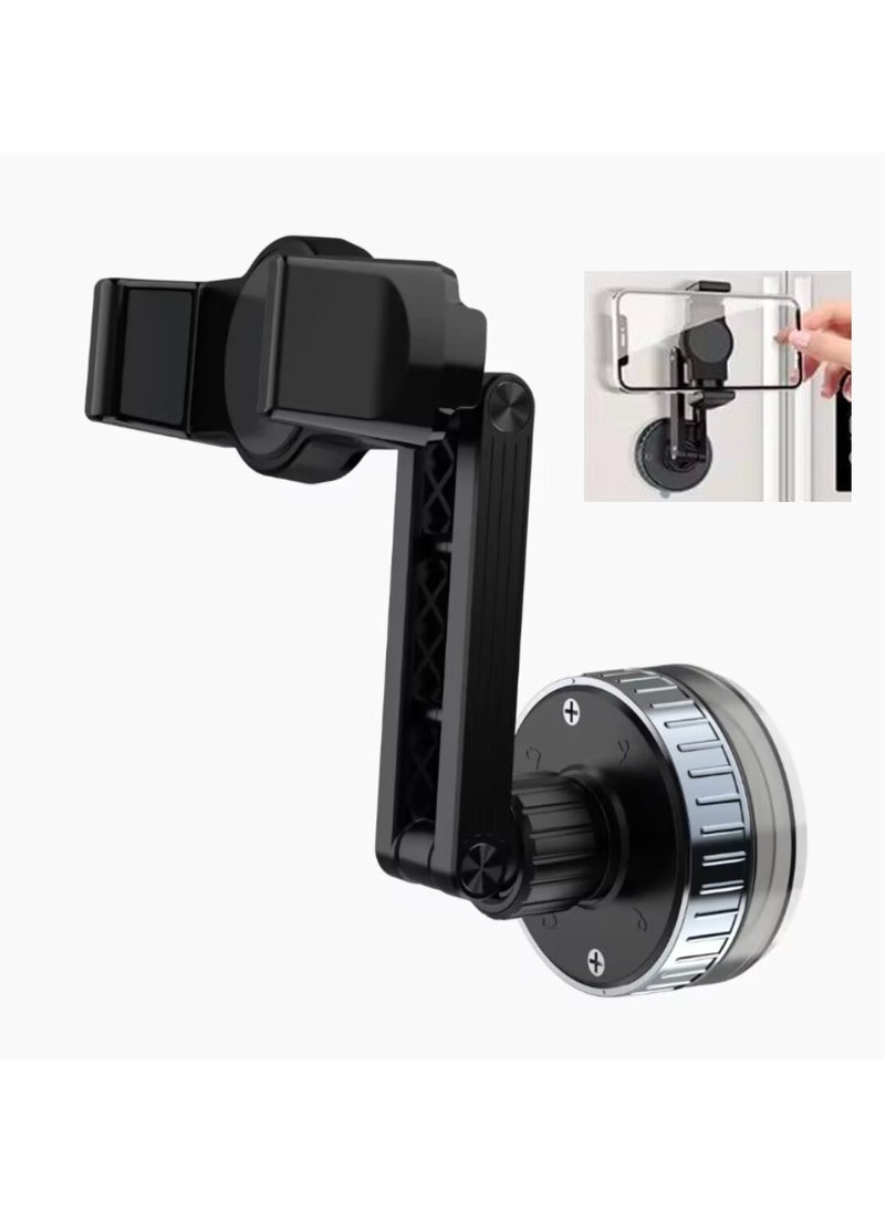 Vacuum Suction Phone Holder, Strong Wall and Desk Mount with Adjustable 360° Rotation, No Damage, Universal Phone Stand for home, office, cars
