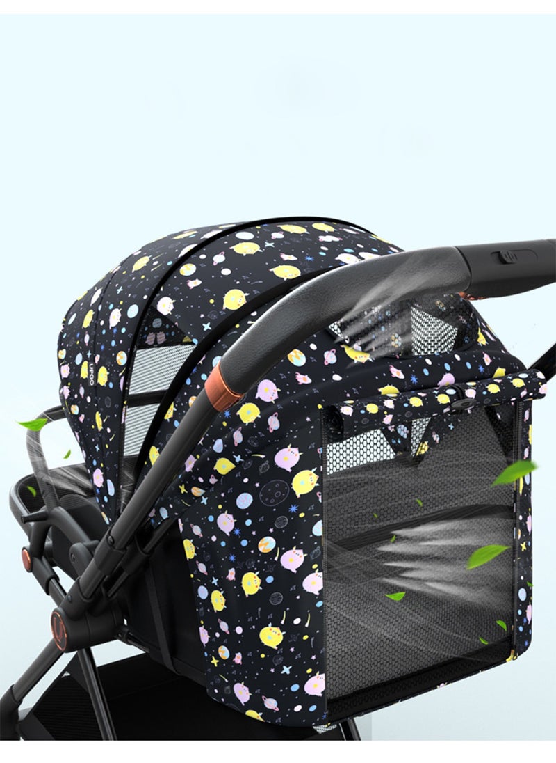 Baby Stroller with Tray Portable Lightweight and Foldable Two way Sitting