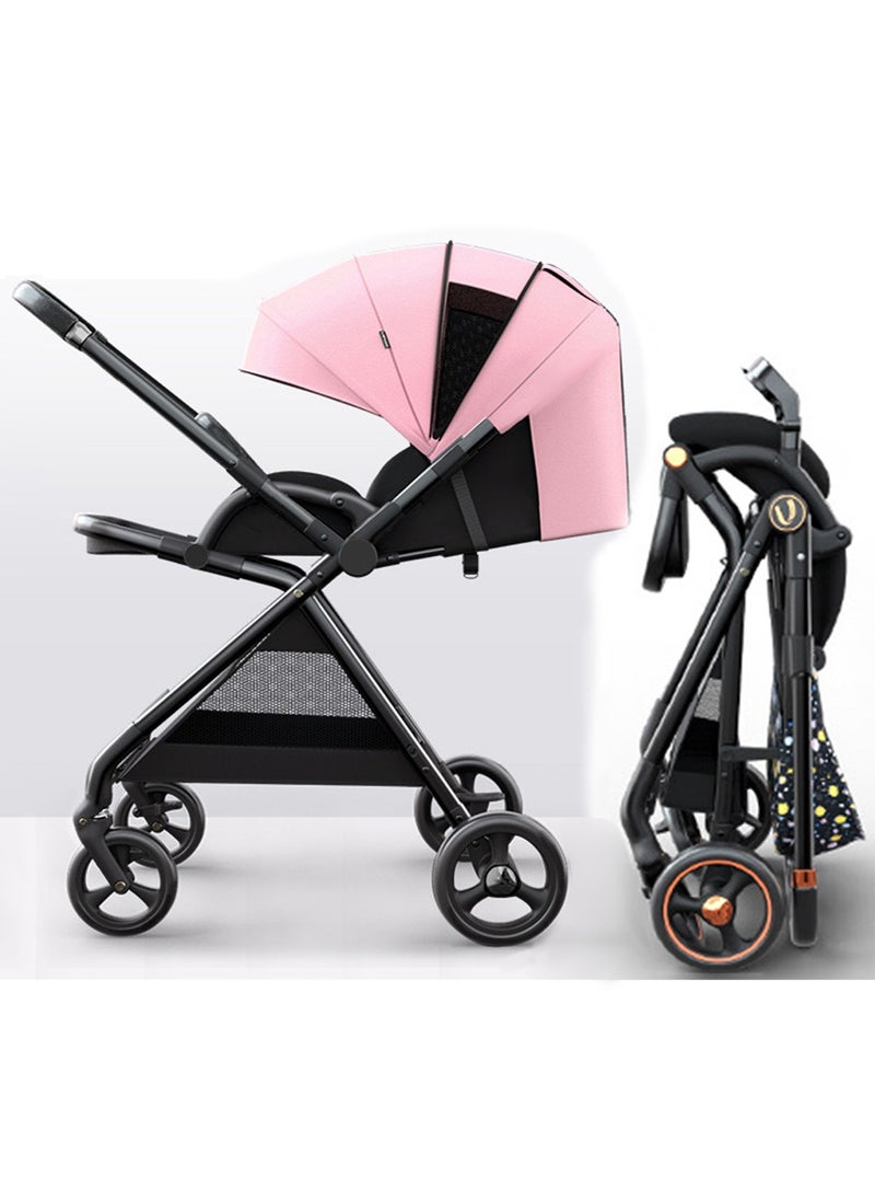 Baby Stroller with Tray Portable Lightweight and Foldable Two way Sitting