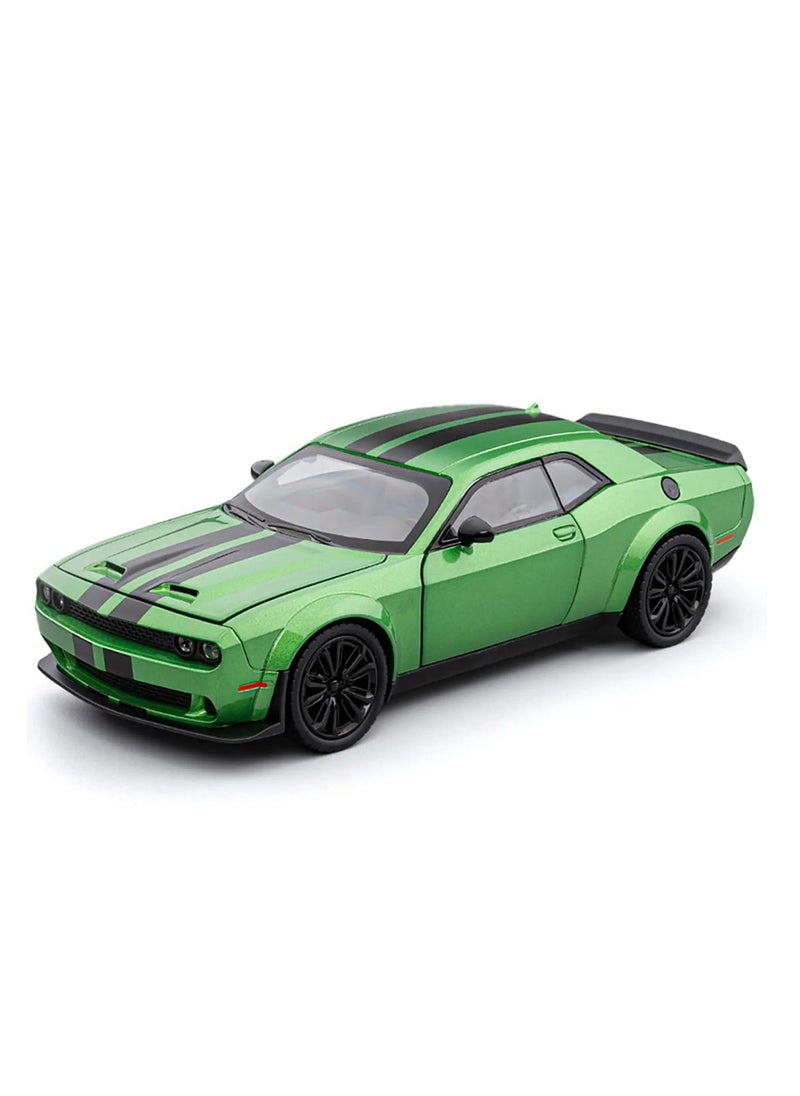 1:22 Scale  Die-Cast Model Car with Lights, Sounds & Opening Doors – Pull-Back Action