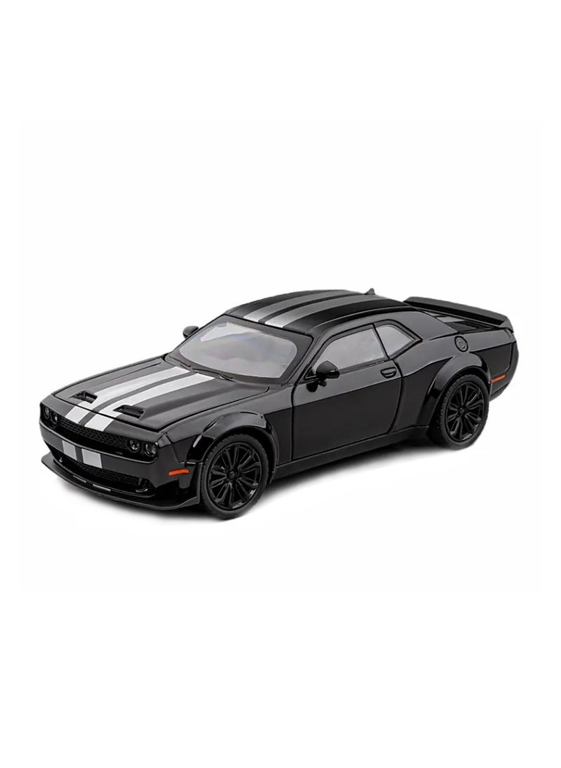 1:22 Scale  Die-Cast Model Car with Lights, Sounds & Opening Doors – Pull-Back Action