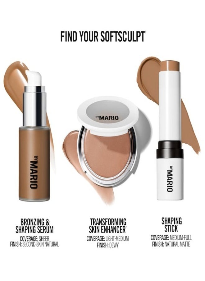 MAKEUP BY MARIO SoftSculpt® Cream Contour & Bronzer Stick - Medium - natural matte finish for light-medium to medium skin tones (warm golden),10.5g
