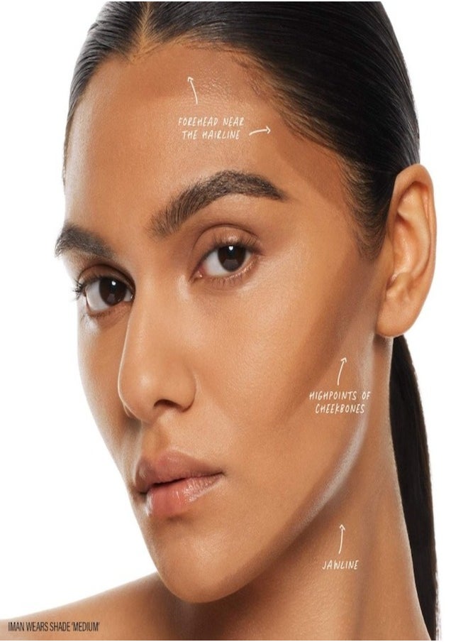 MAKEUP BY MARIO SoftSculpt® Cream Contour & Bronzer Stick - Medium - natural matte finish for light-medium to medium skin tones (warm golden),10.5g