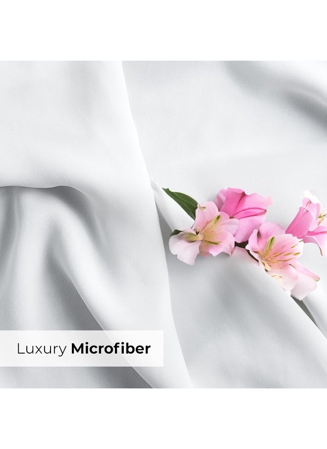 Queen Pillow Cases Set of 2 - Ultra Soft Hotel Quality Pillowcase Covers - Comfortable Cozy Bedding for Women, Men, Kids & Teens - Machine Washable Pillow Protectors - 2 Pieces Set - Queen Size White