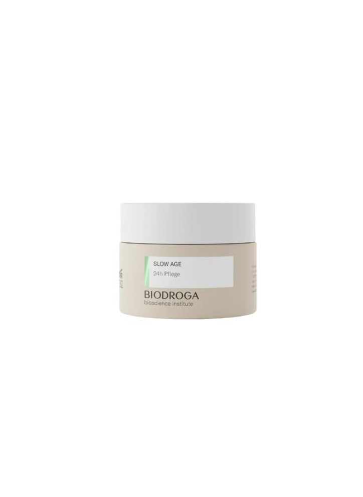 Biodroga Bioscience Institute Slow Age 24h Care 50 ml - Anti-Aging, Moisture, Reduces Lines & Wrinkles, Gives Energy - with Black Forest Complex for Vital Skin - Ideal for Tired Skin