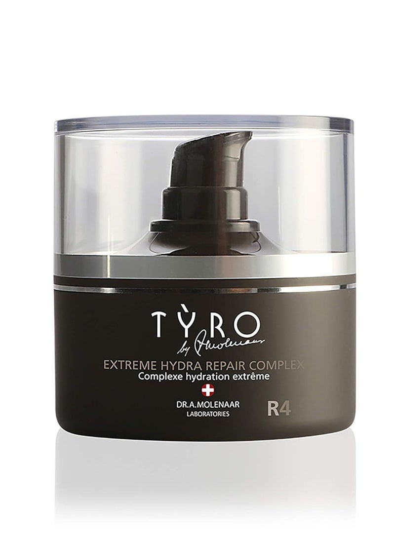Tyro Extreme Hydra Repair Complex Cream - Reduces The Early Signs Of Aging - Smoothes Out Wrinkles And Fine Lines - For Revitalized And Perfect Looking Skin - For Dry And/Or Dehydrated Skin - 1.69 Oz