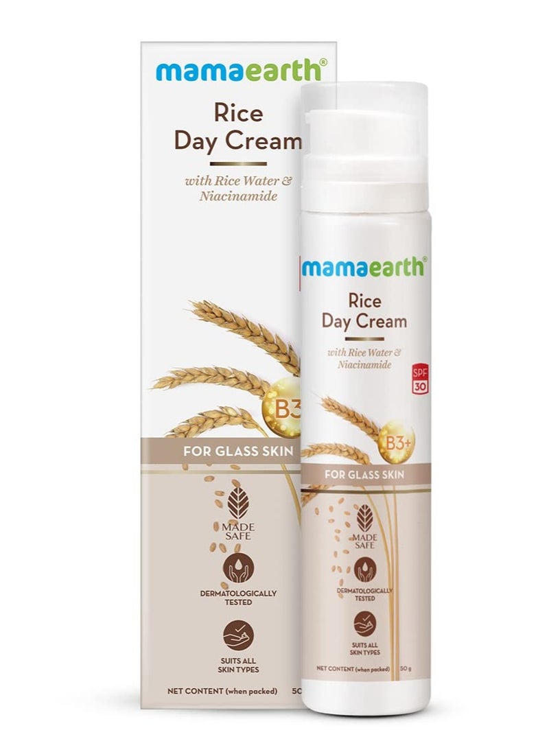 Rice Day Cream for daily use, With Rice Water & Niacinamide for Glass Skin - 50 g