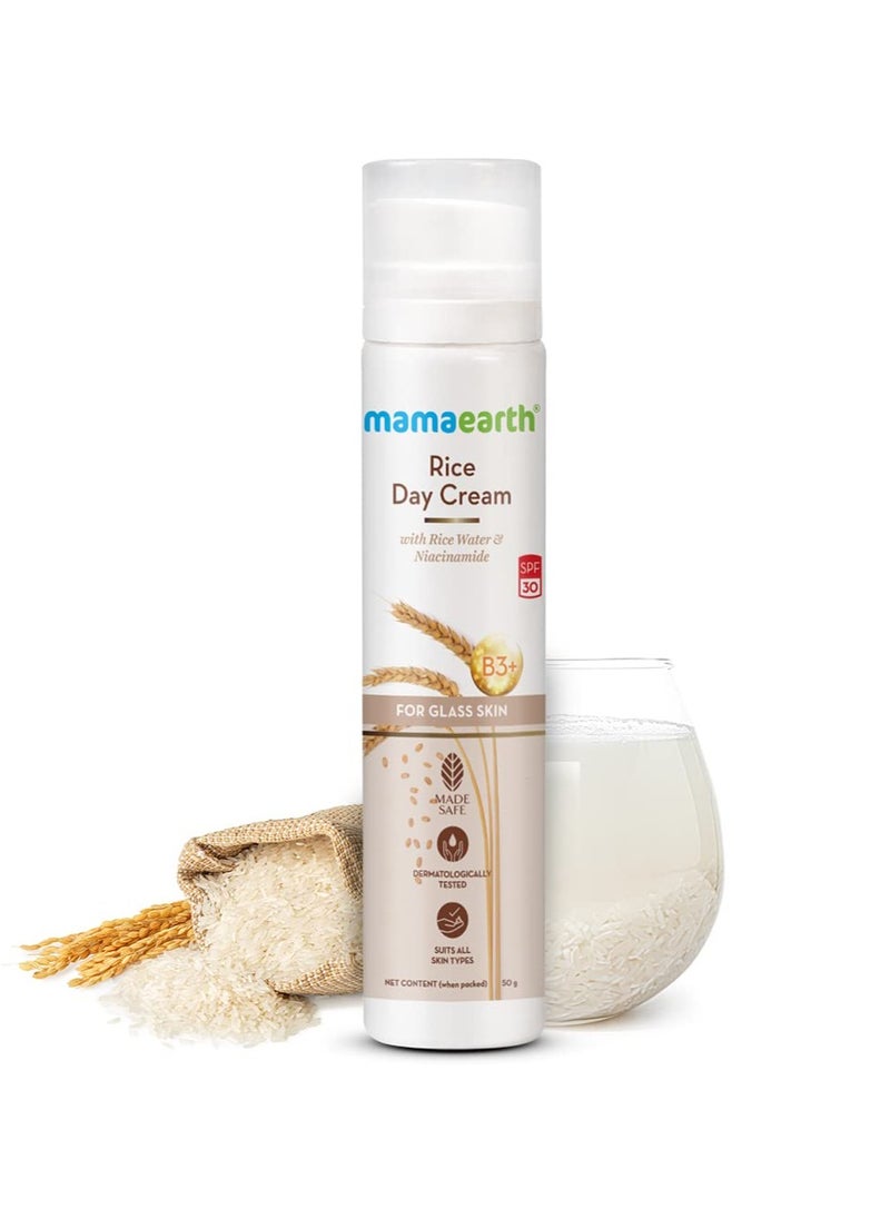 Rice Day Cream for daily use, With Rice Water & Niacinamide for Glass Skin - 50 g