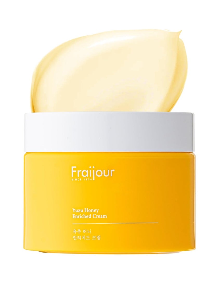 Yuzu Honey Enriched Cream – Korean Moisturizing Face Cream with Honey, Propolis & Hyaluronic Acid, Plumps Dry Skin, Smooths Fine Lines, Restores Radiance, Botanical Oils, 1.69 fl.oz.