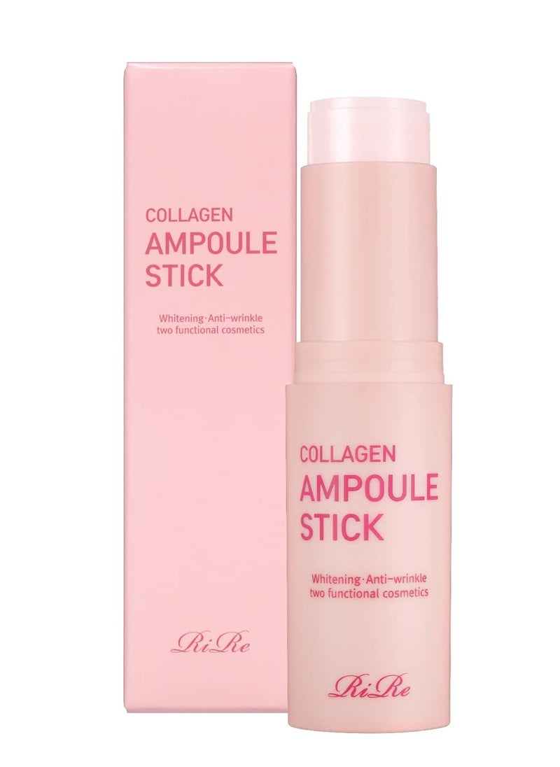 RiRe Ampoule Stick 15g / 0.53 oz. Multi Balm Stick Moisturizing wrinkle & lip care Portable Size Multi usable, Made In Korea (Collagen)