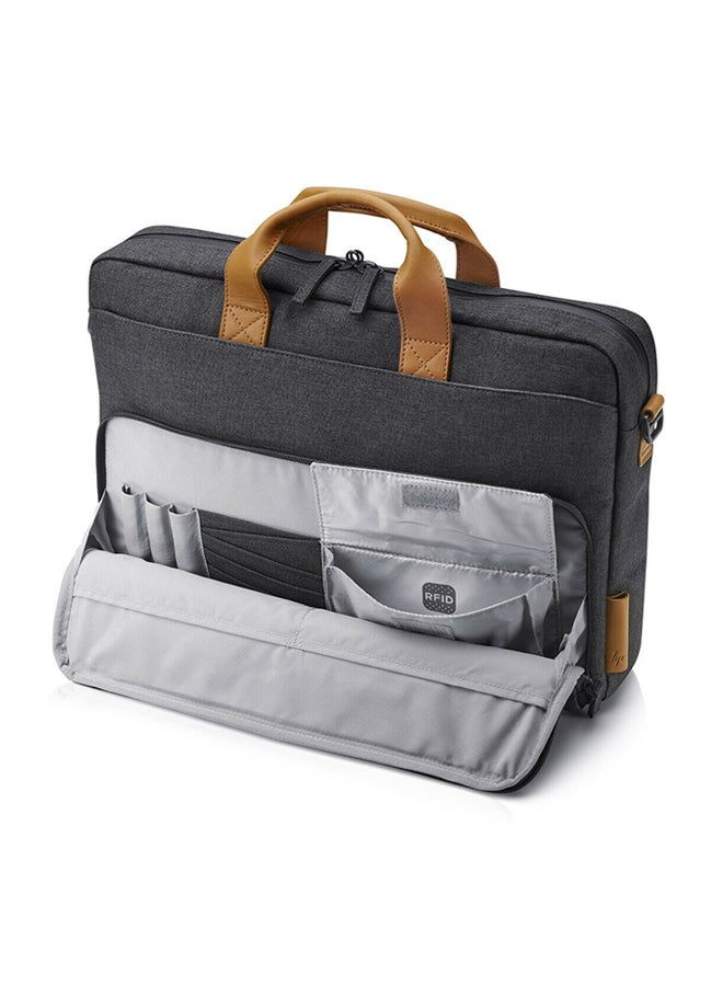 Urban Topload Bag For Laptop Brown/Charcoal Grey