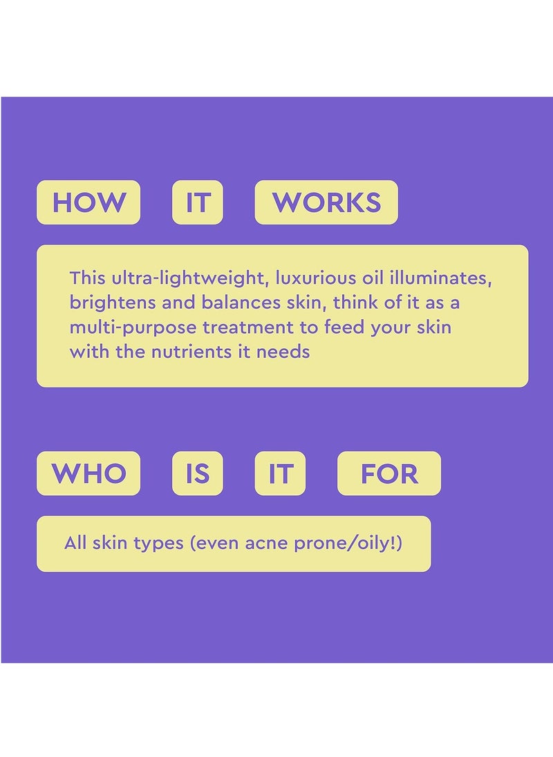 BYOMA Hydrating Recovery Oil - Luxury Face Oil with Squalane, Jojoba Oil & Seabuckthorn Oil - Instant Radiant and Glowy Skin - Barrier Repair Facial Oil - 1.01 fl. Oz