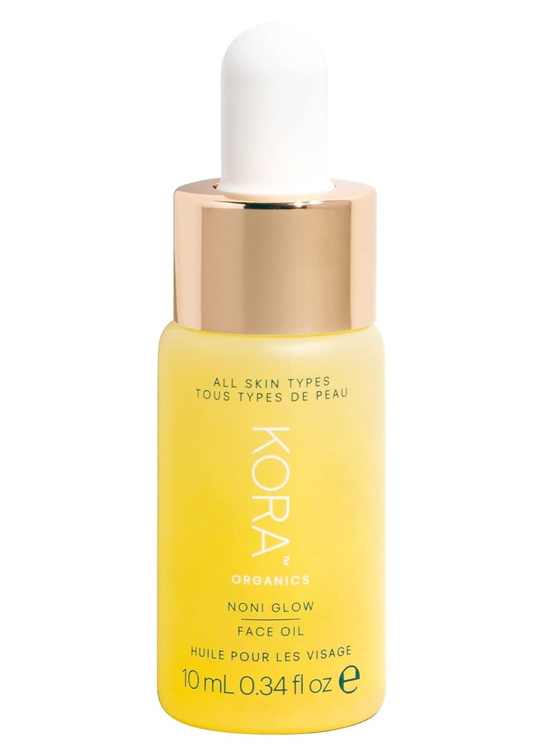 KORA Organics Noni Glow Hydrating Face Oil with Rosehip, Gua Sha Oil, Certified Organic, Cruelty Free, 0.34 fl oz