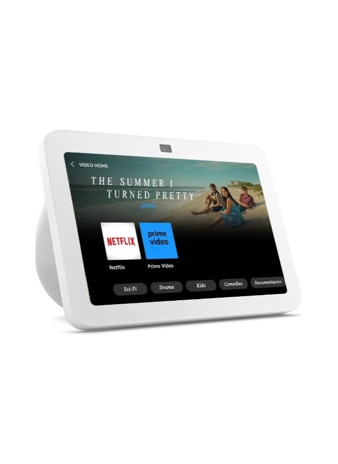 Smart Home Systems Echo Show 8  3rd generation (2023 release) HD smart touchscreen with spatial audio smart home hub and Alexa White