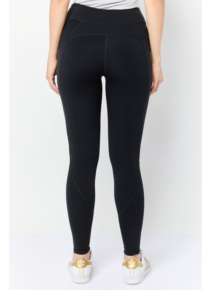 Women Sportswear Fit Training Leggings, Black