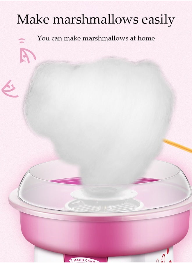 Mini electric cotton candy machine, portable cotton candy DIY machine, household non stick children's cotton candy machine, high temperature resistance, with heat dissipation base, suitable for family gatherings and celebrations